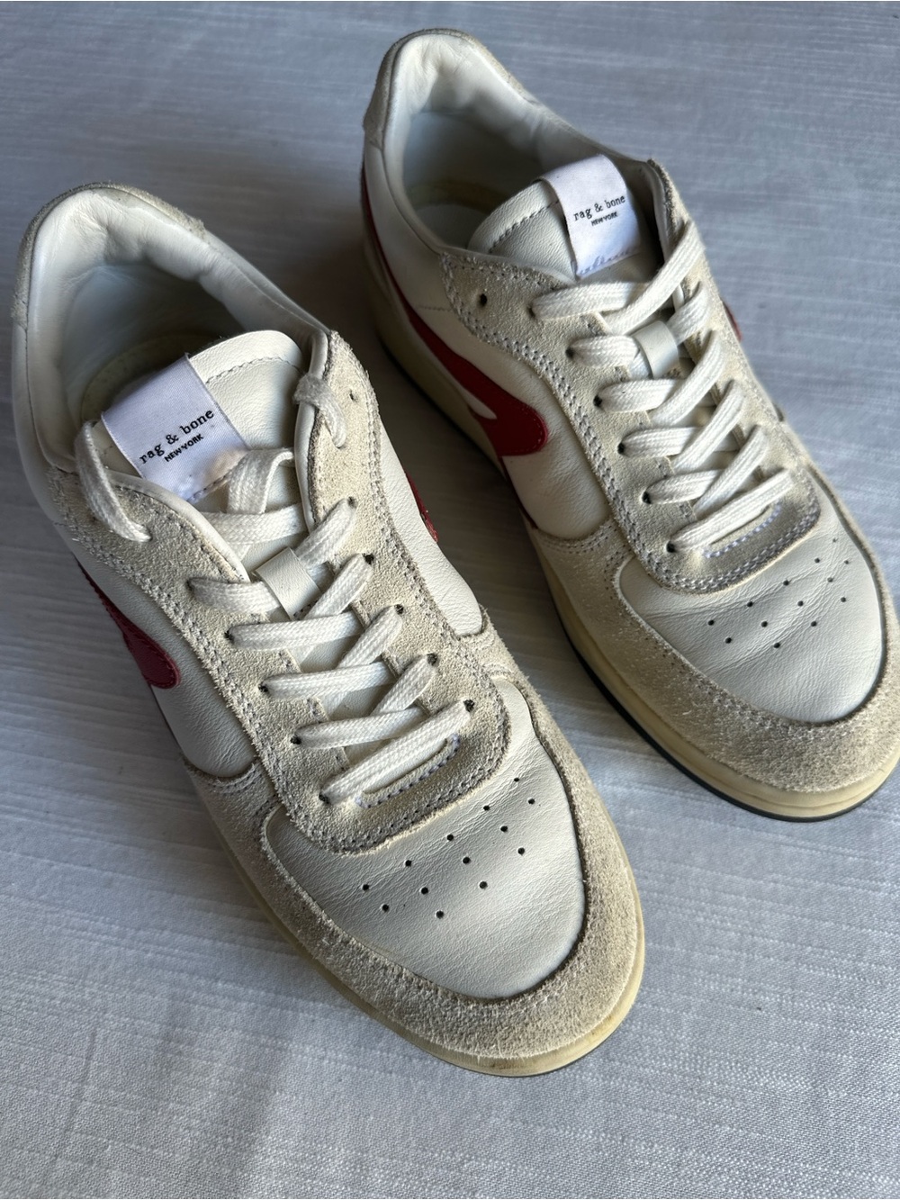 Rag & Bone Retro Court Leather Suede Sneakers | Size 39